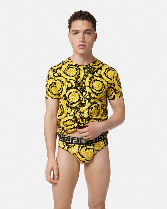 Versace Barocco Briefs Black 2
