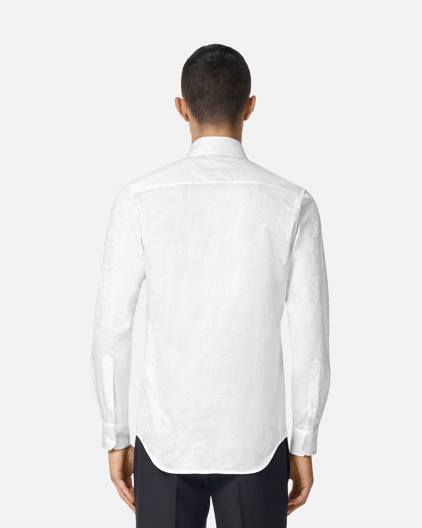 Versace Barocco Jacquard Shirt White 5