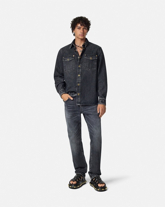 Denim Overshirt Black 2