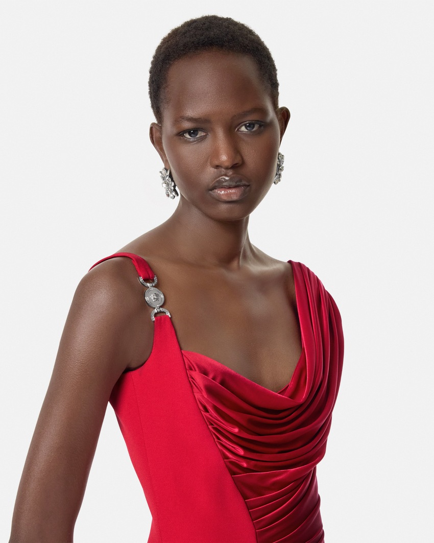 Medusa '95 Draped Gown Red 3