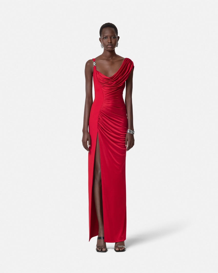 Medusa '95 Draped Gown Red 4