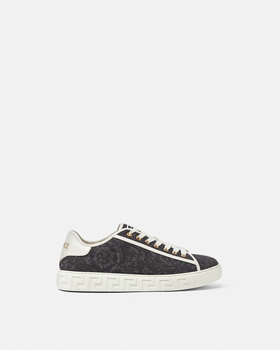 Versace Barocco Greca Sneakers Black+Print 1