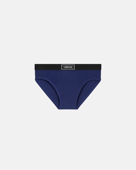 Versace 90s Vintage Logo Briefs Blue 1