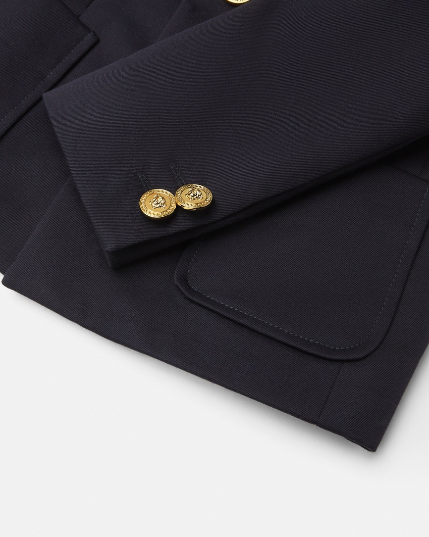 Versace Versace Milano Stamp Baby Jacket Blue 4