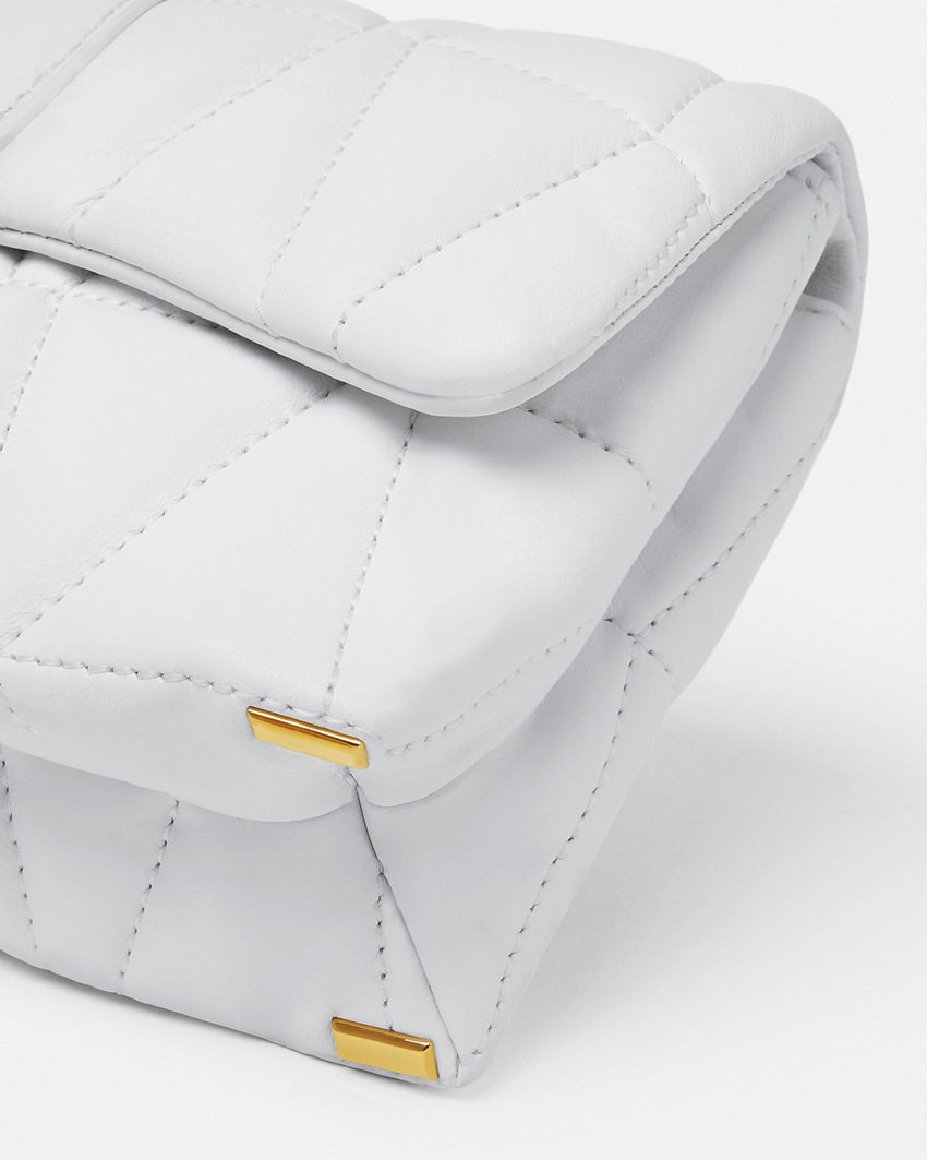 Kleio Quilted Mini Bag White 6