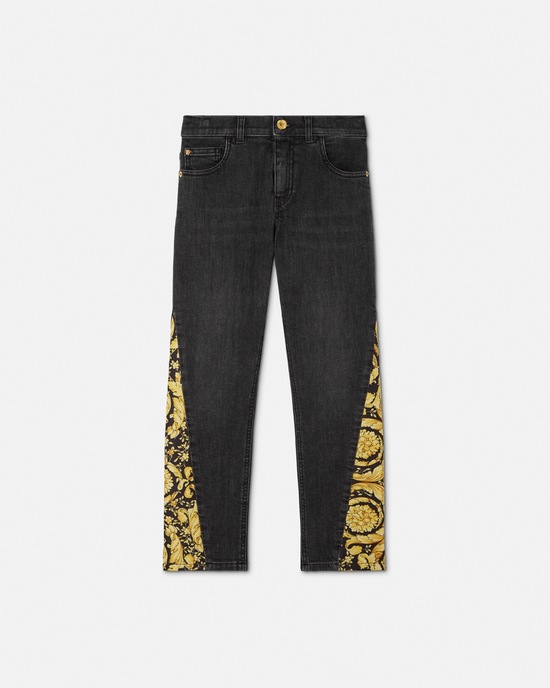 Barocco Kids Jeans Black+Print 1