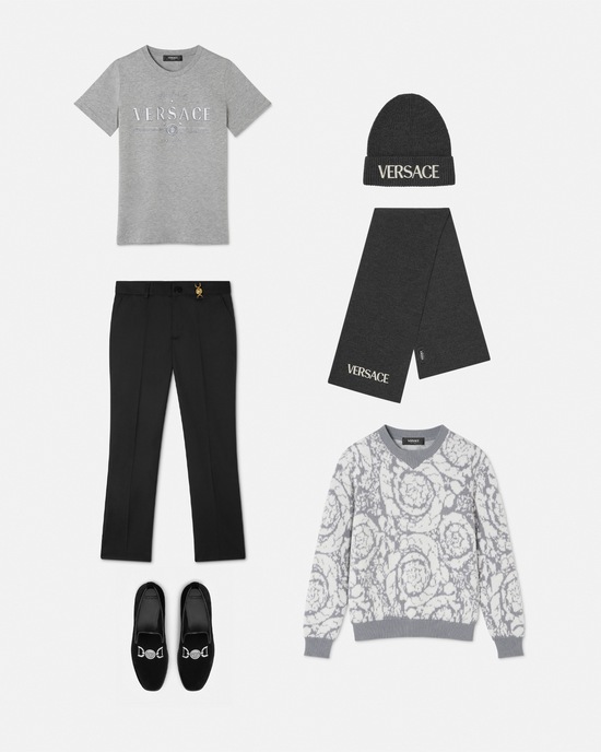 Wool-Blend Kids Pants Black 2