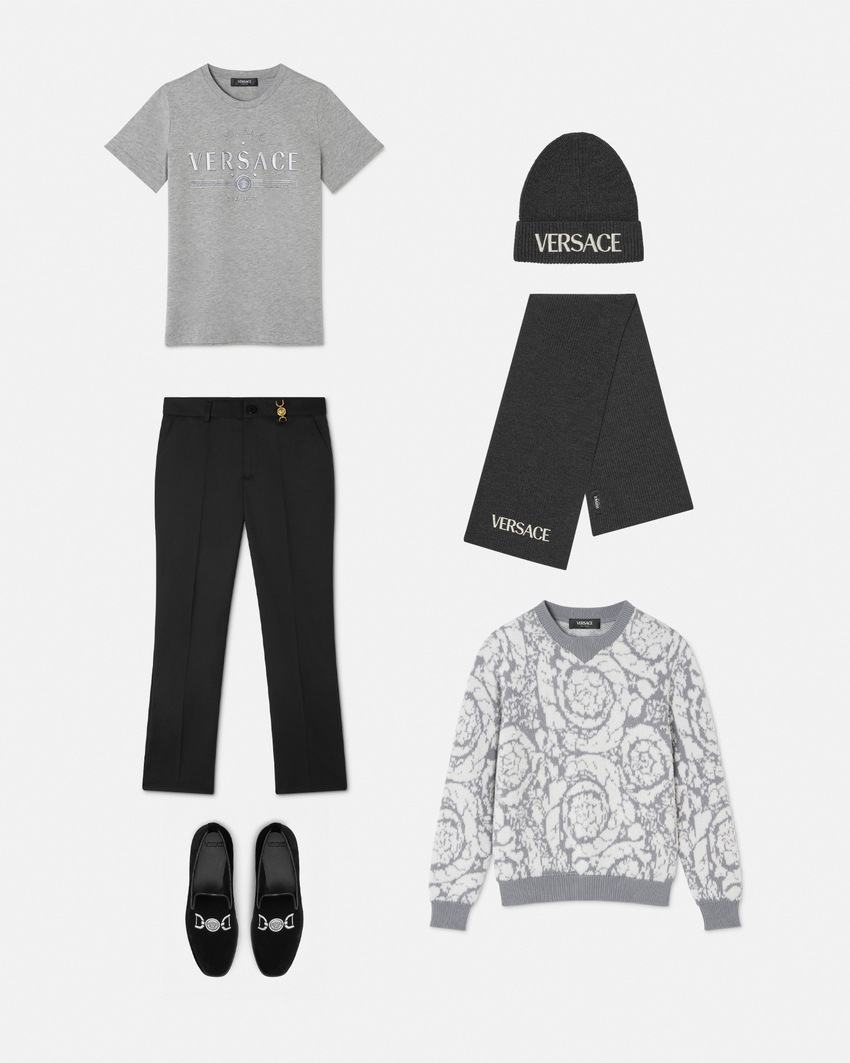 Wool-Blend Kids Pants Black 2
