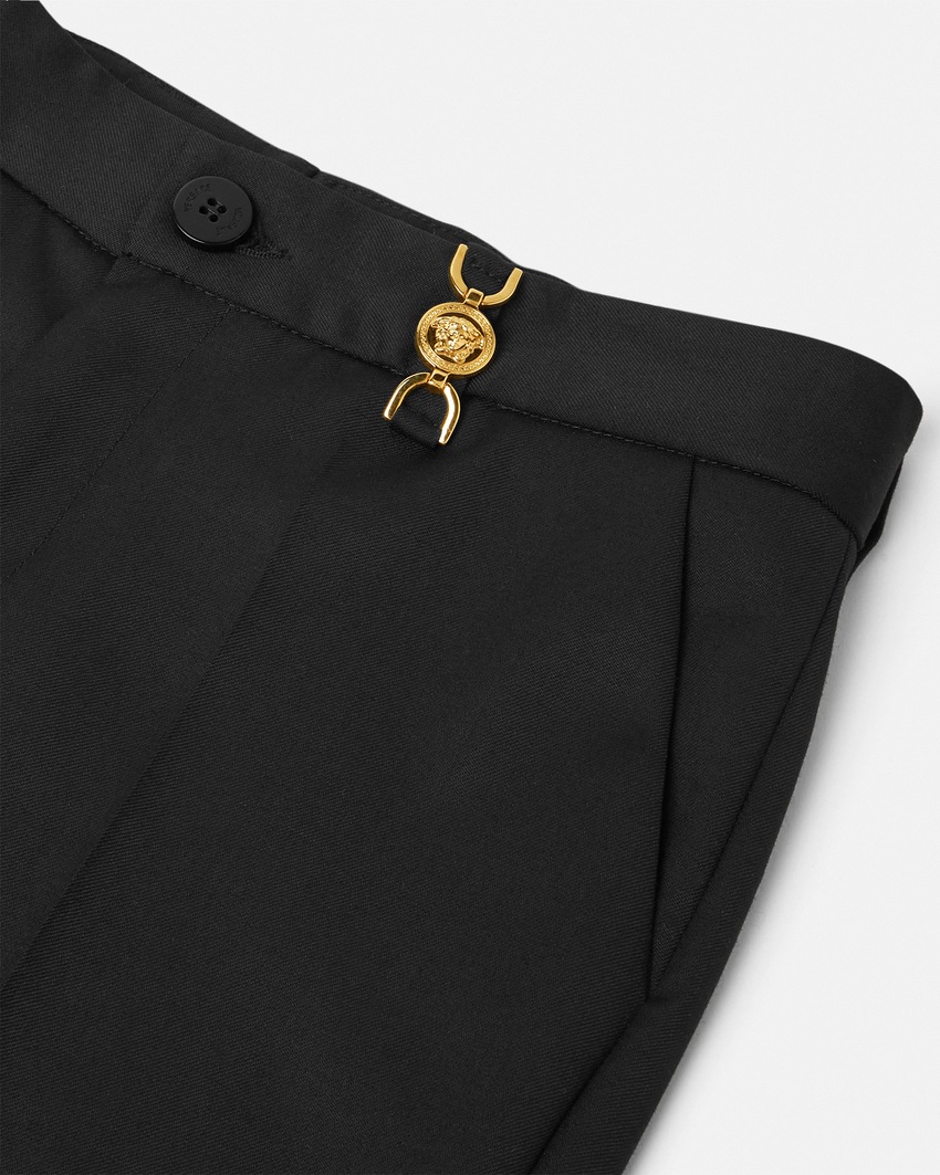 Wool-Blend Kids Pants Black 4