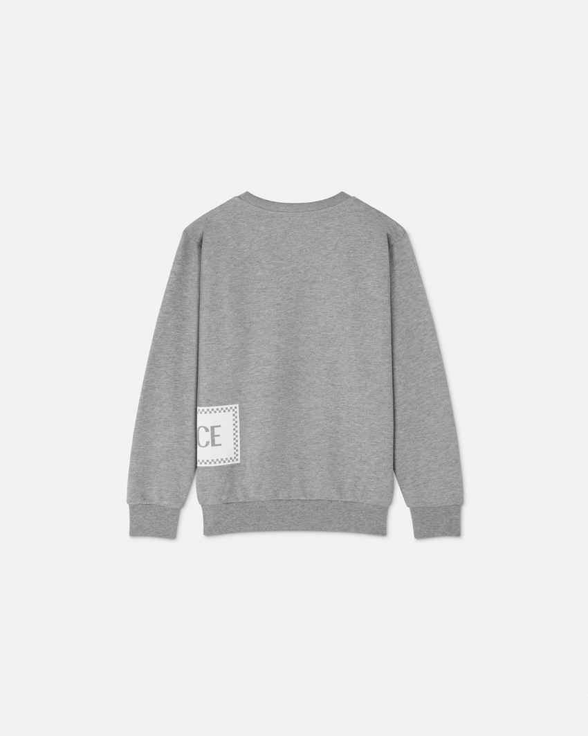 90s Vintage Logo Kids Sweatshirt Gray 3