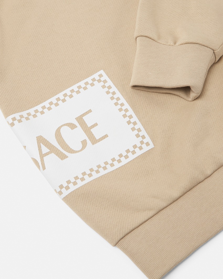 90s Vintage Logo Kids Sweatshirt Beige 4