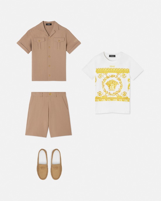 Medusa Garland Kids T-Shirt White+Print 2