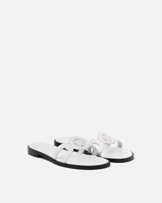Medusa '95 Flat Sandals White 2