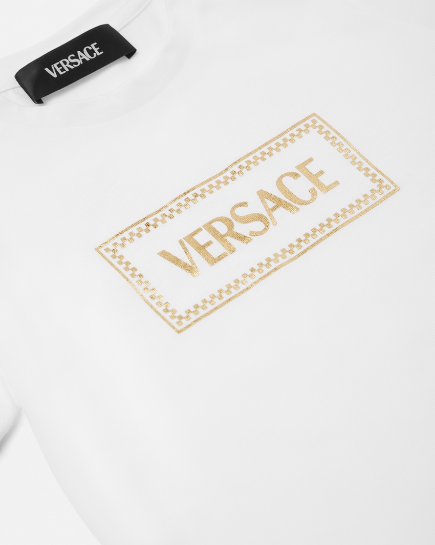 90s Vintage Logo Kids T-Shirt White+Print 4