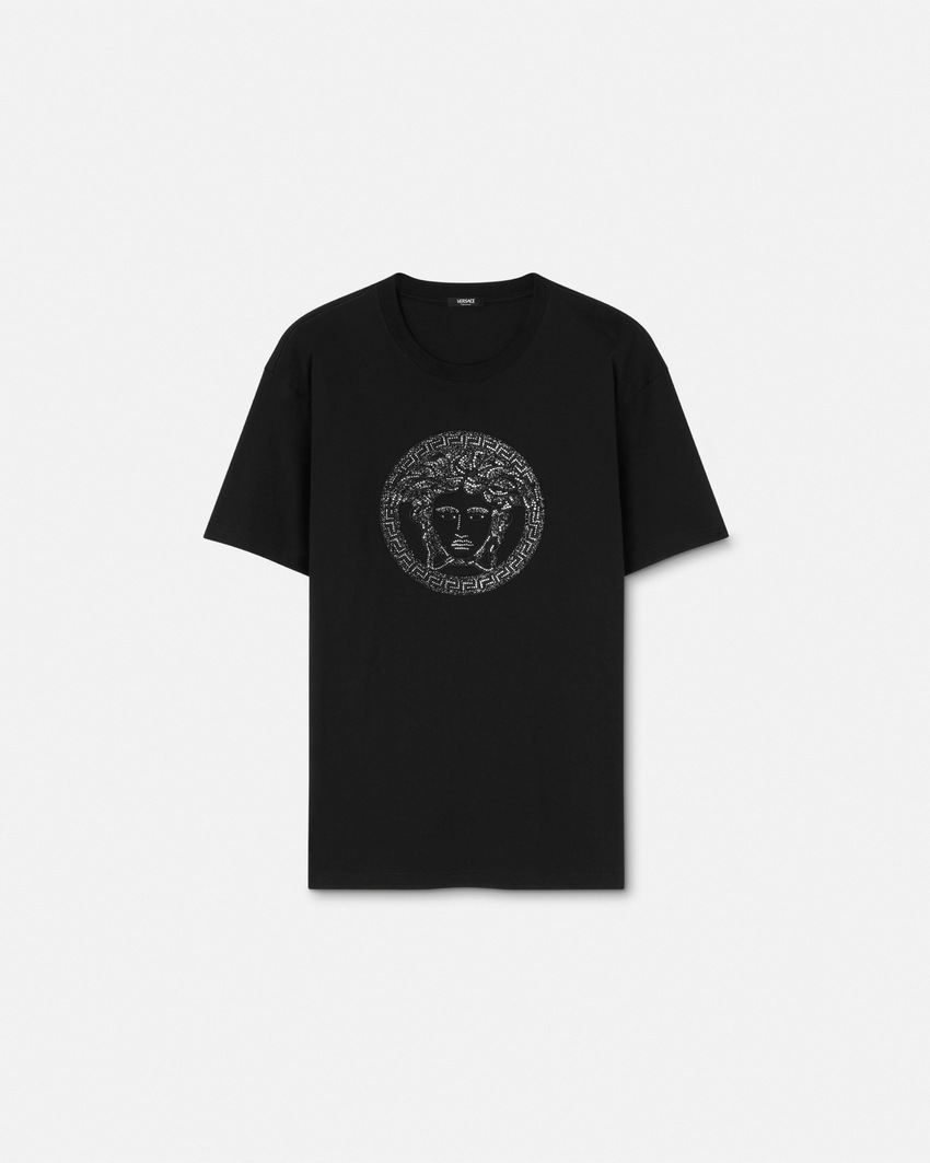 Embellished Medusa T-Shirt Black 1