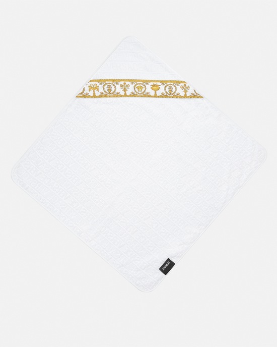 I ♡ Baroque Baby Hooded Towel White 2