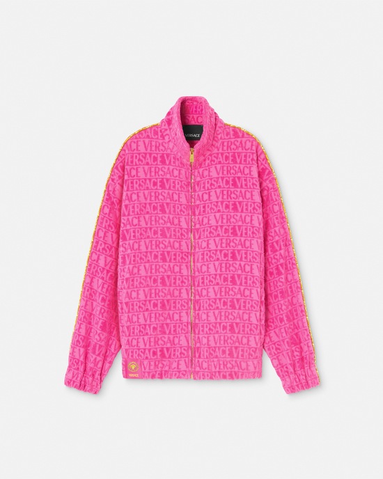 I ♡ Baroque Zip Sweatshirt Pink 1