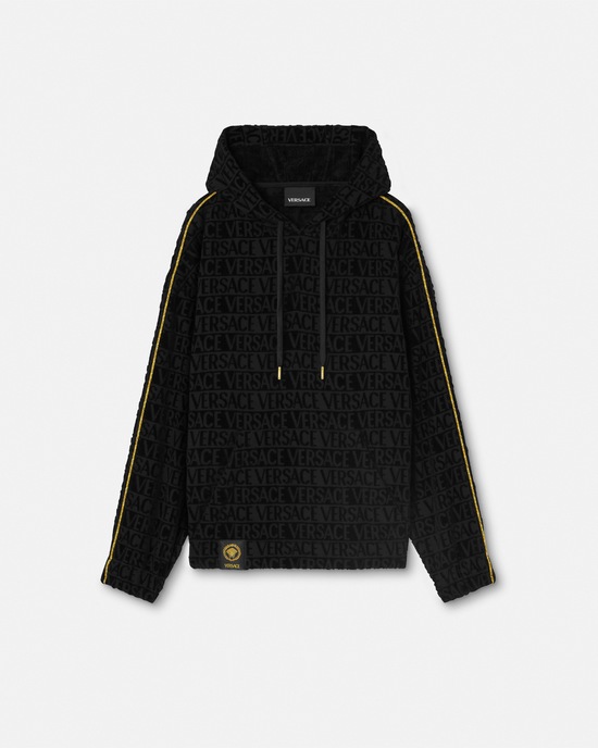 I ♡ Baroque Hoodie Black+Print 1