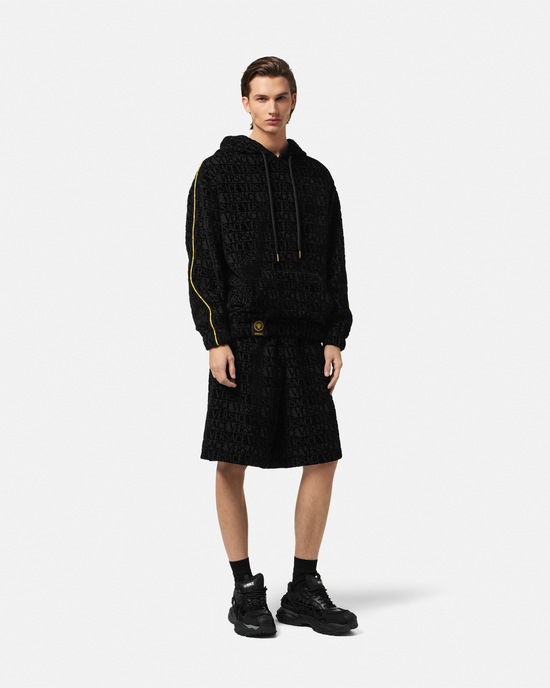 I ♡ Baroque Hoodie Black+Print 2