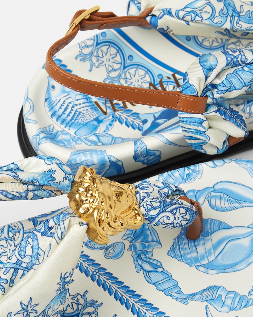 Underwater Barocco La Medusa Sandals  Gold+Blue 3