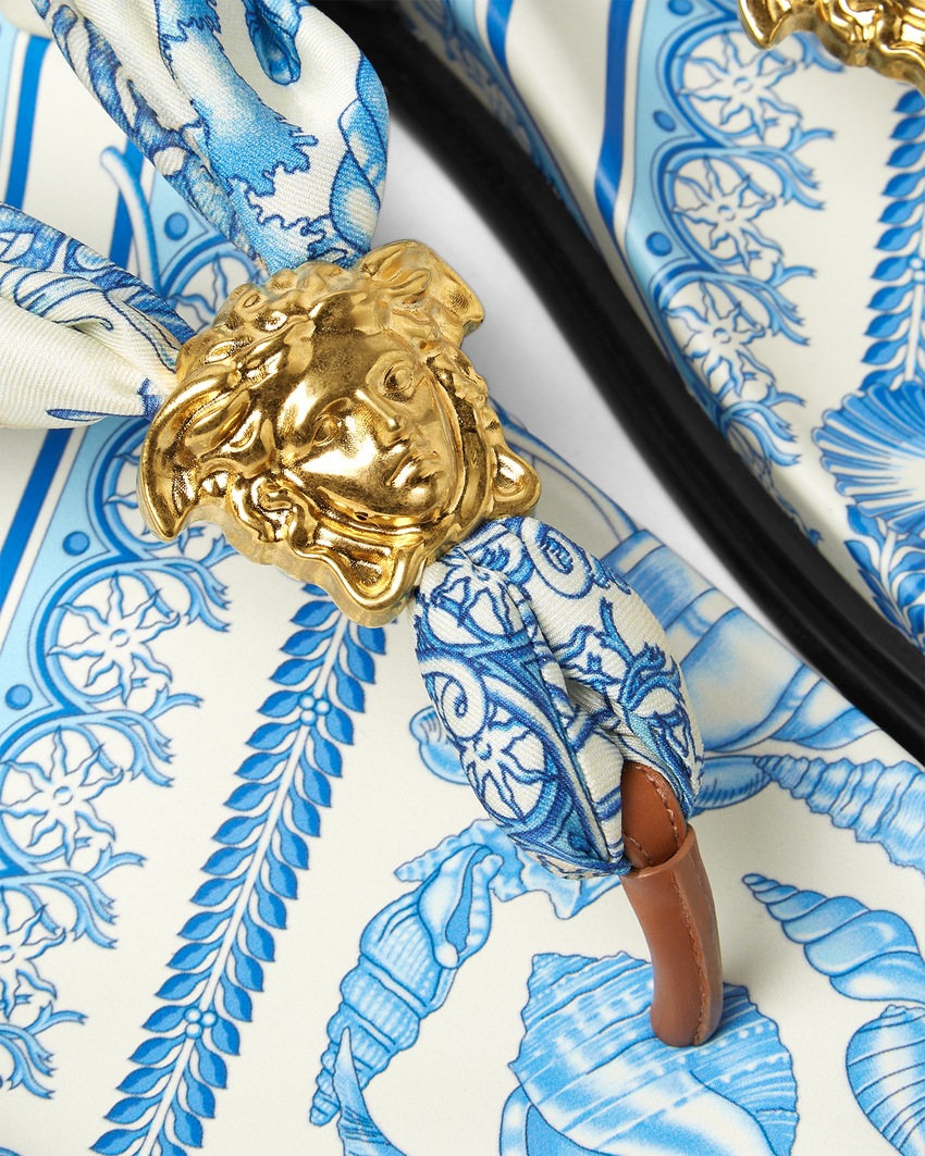 Underwater Barocco La Medusa Sandals  Gold+Blue 4