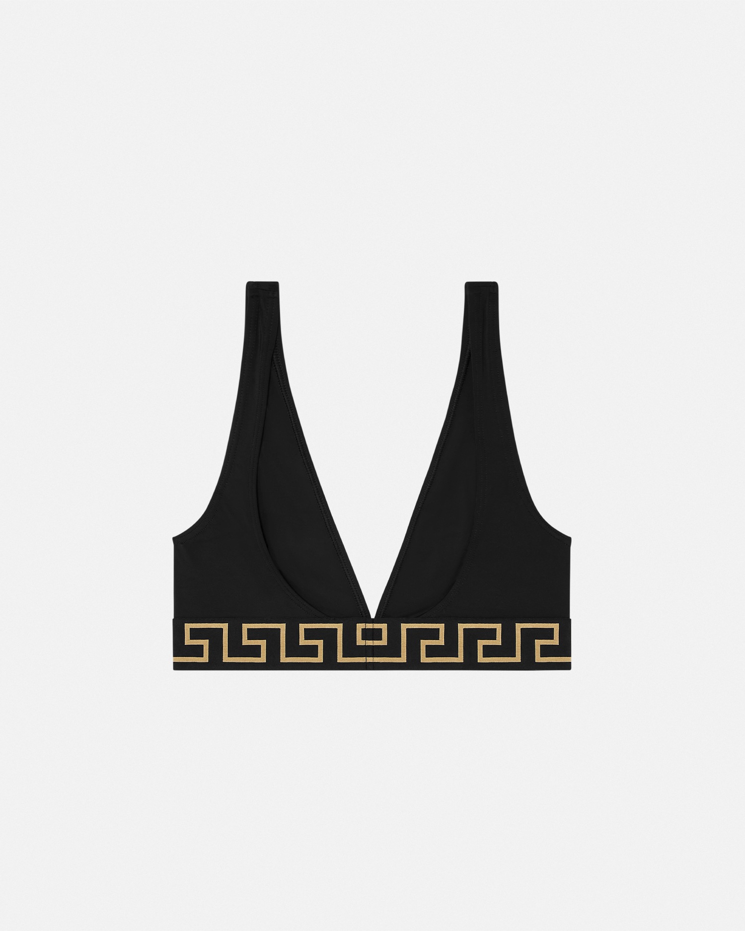 Versace Greca Border Bikini Top Black 3
