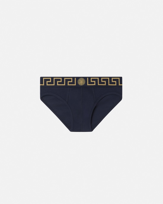 Versace Greca Border Briefs Blue 1