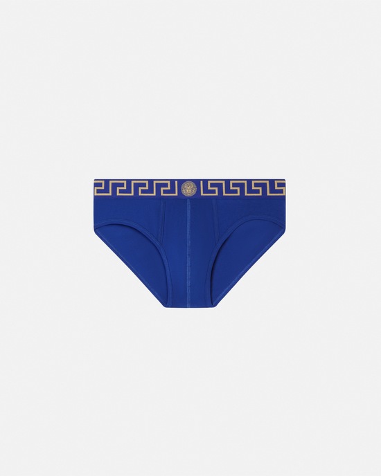 Versace Greca Border Briefs Blue 1