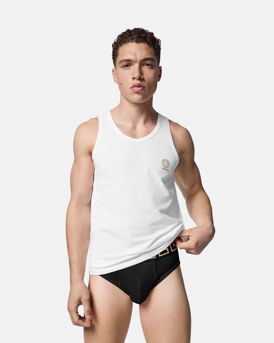 Versace Greca Border Briefs 3-Pack Black 2