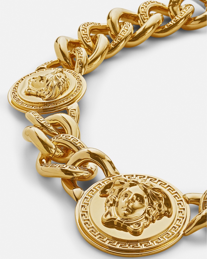 Versace Medusa Chain Necklace Gold 2
