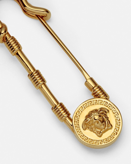 Versace Safety Pin Brooch Light gold 2