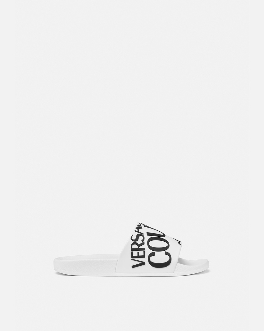 Versace Jeans Couture Shelly Sliders White+Print 1