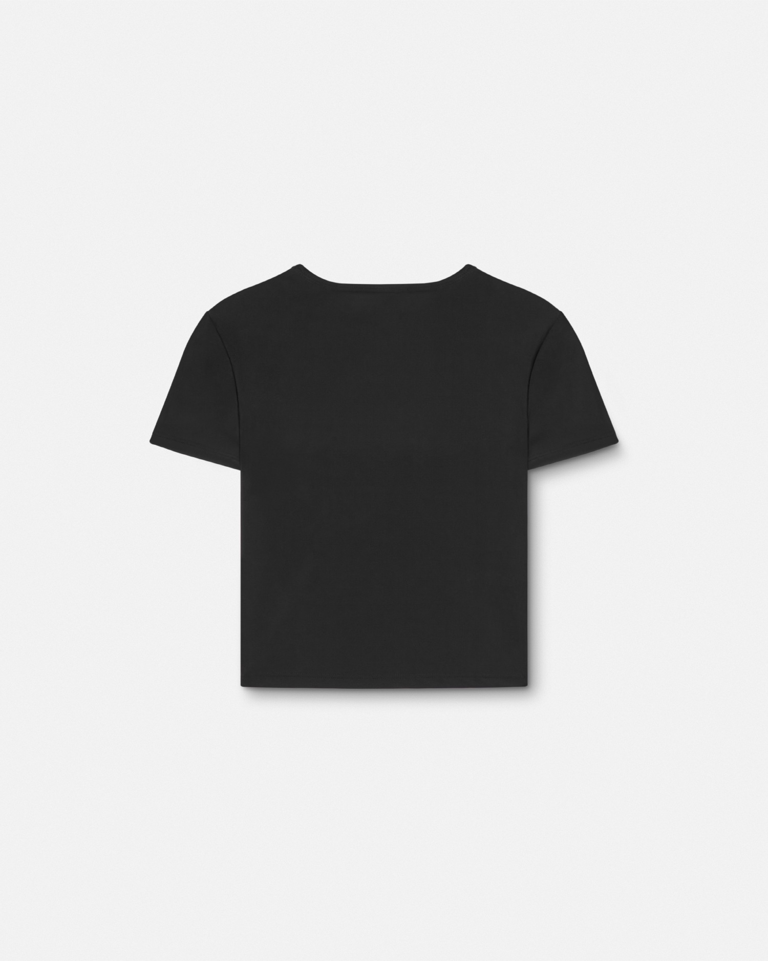 Versace Jeans Couture Warranty Logo Crop T-Shirt Black+Print 3