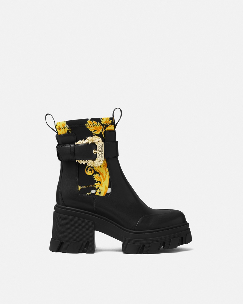 Versace Jeans Couture Sophie Chain Couture Boots Black+Gold 1