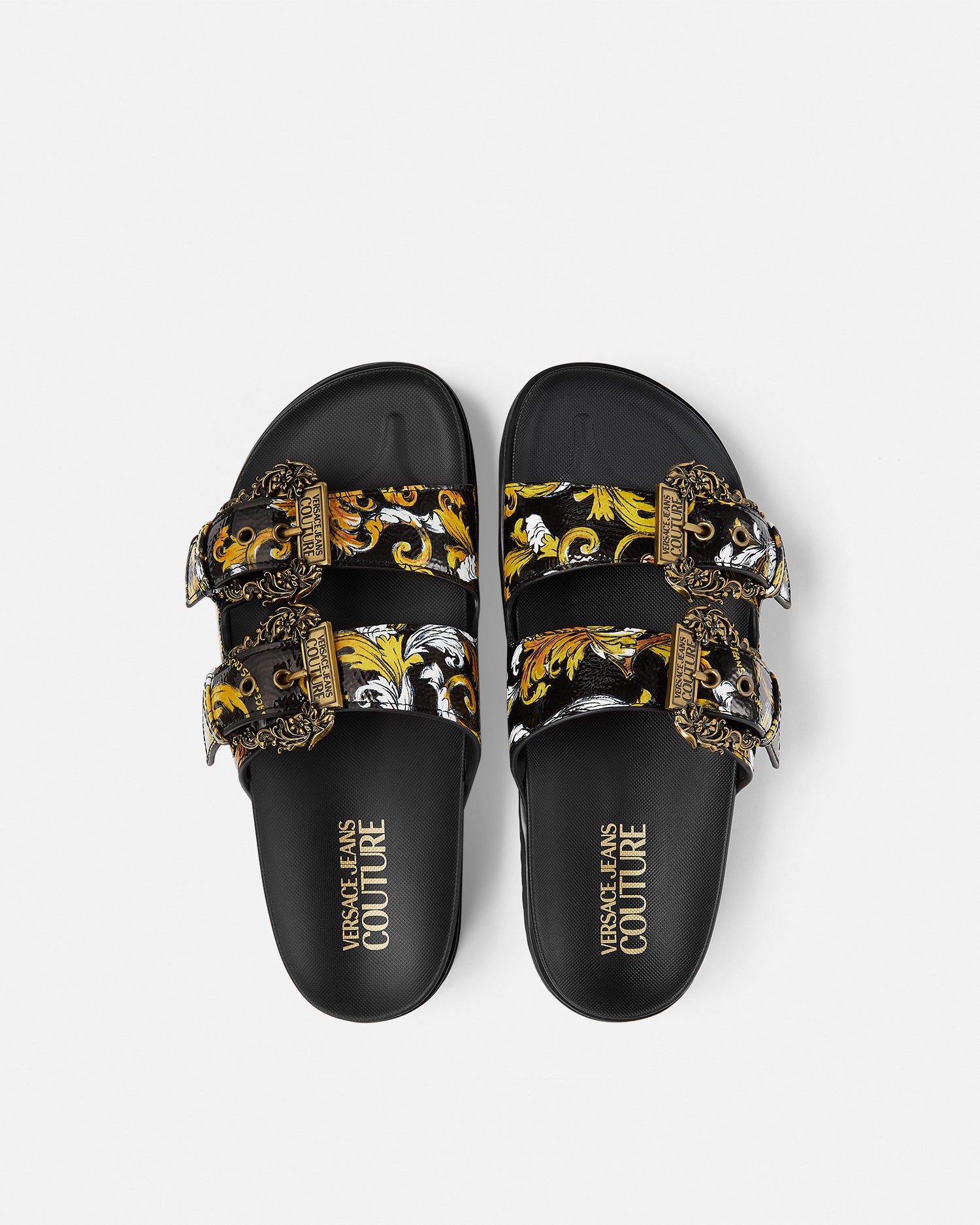 Outline Barocco Arizona Sandals Black+Gold 3
