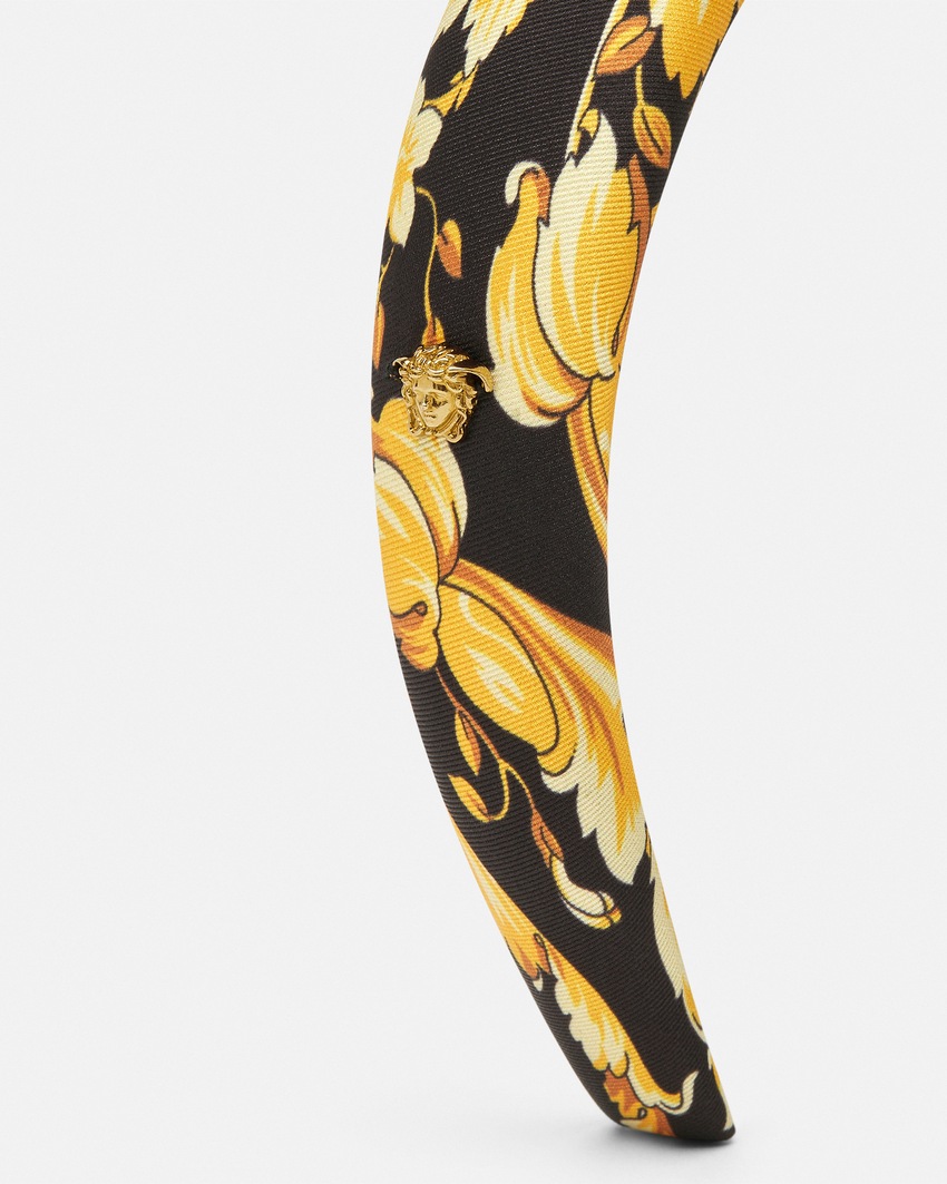 Versace Barocco Headband Black+Print 2