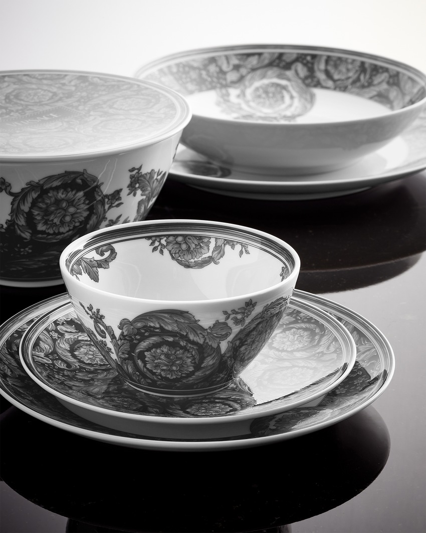 Versace Home Barocco Haze Bowl 12 cm Black+Print 2