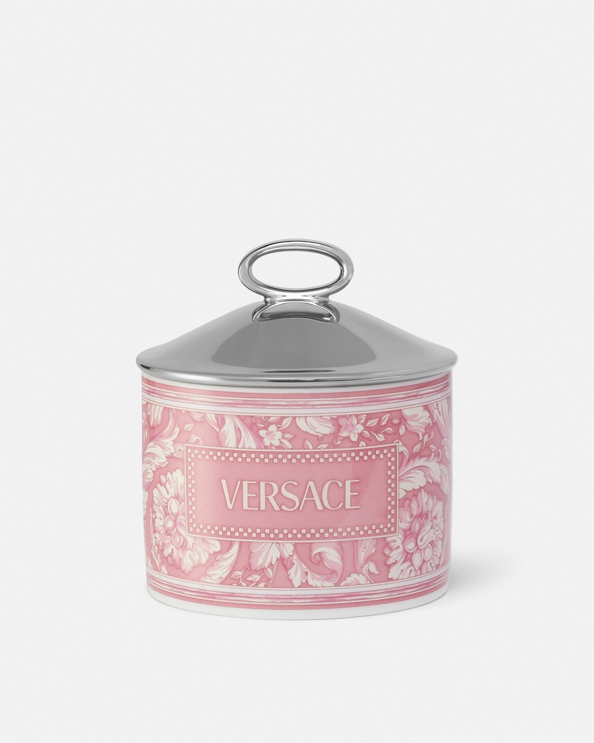 Versace Home Barocco Rose Small Scented Candle Light Pink 3