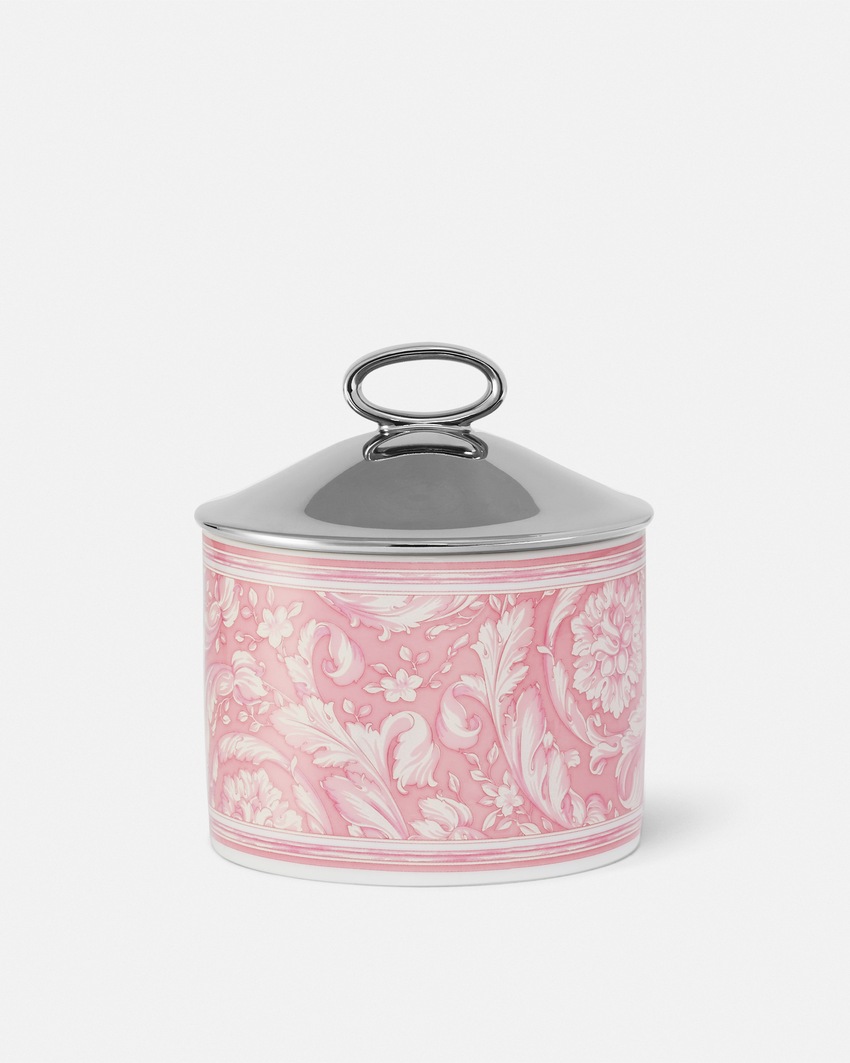 Versace Home Barocco Rose Small Scented Candle Light Pink 4