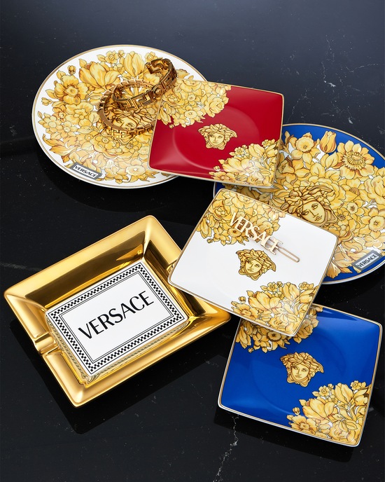 Versace Home Medusa Rhapsody Ashtray 13 cm Gold 2