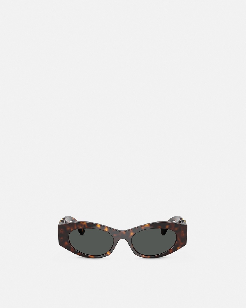 Medusa Biggie Cat-Eye Sunglasses Havana 2