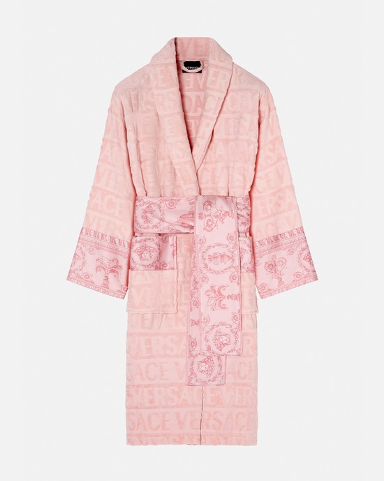 Versace Home I ♡ Baroque Bathrobe Pink 1