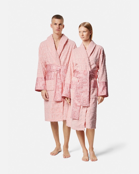 Versace Home I ♡ Baroque Bathrobe Pink 2
