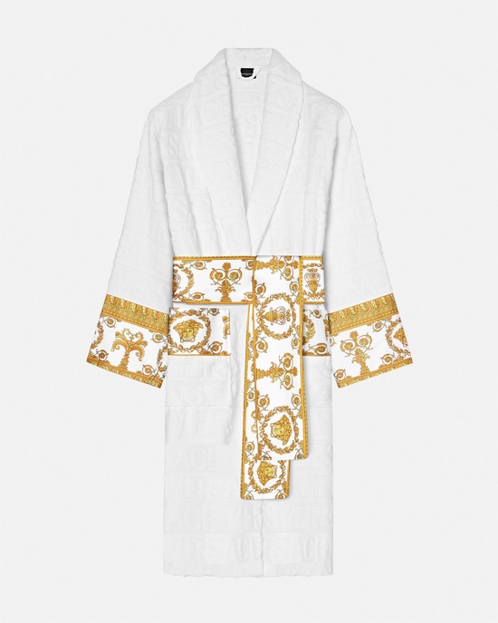 Versace Home I ♡ Baroque Bathrobe White 1
