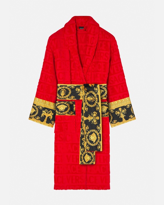 Versace Home I ♡ Baroque Bathrobe Red 1