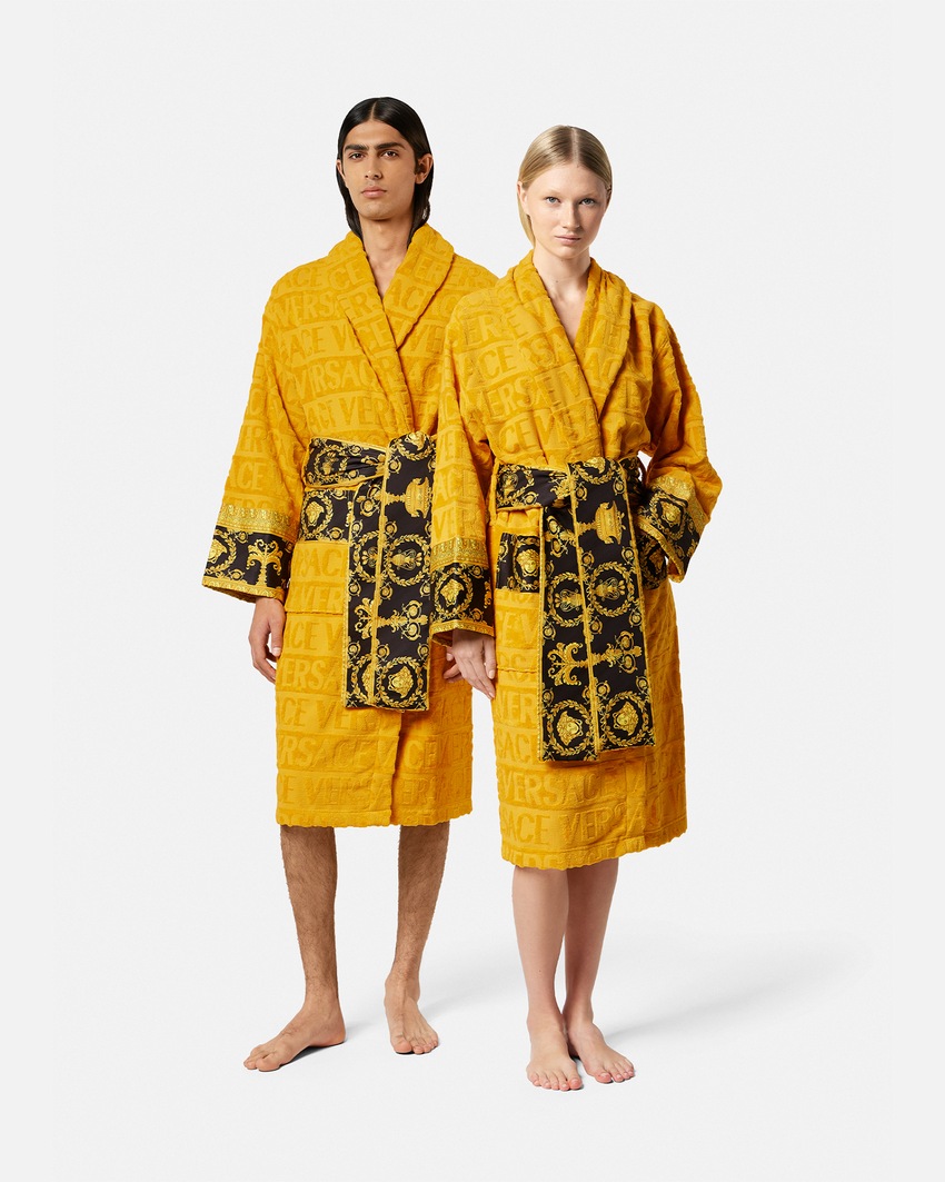 Versace Home I ♡ Baroque Bathrobe Yellow 2