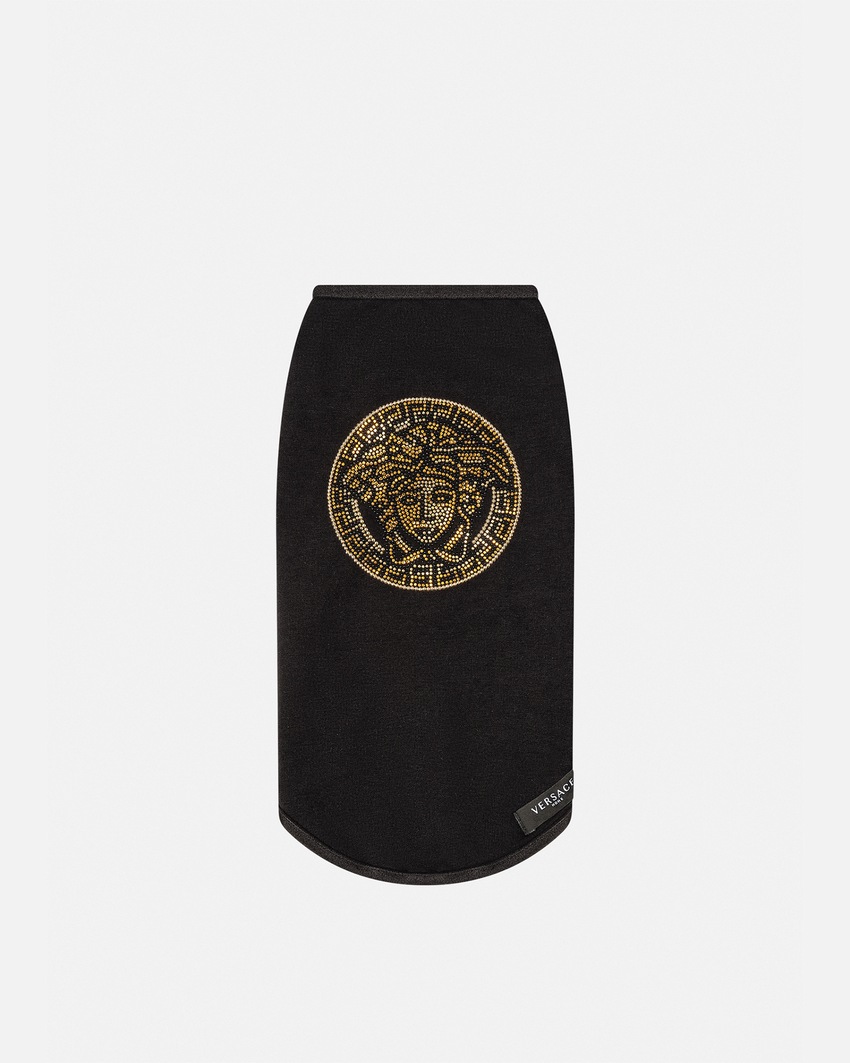 Versace Home Crystal Medusa Small Pet T-Shirt Black 1