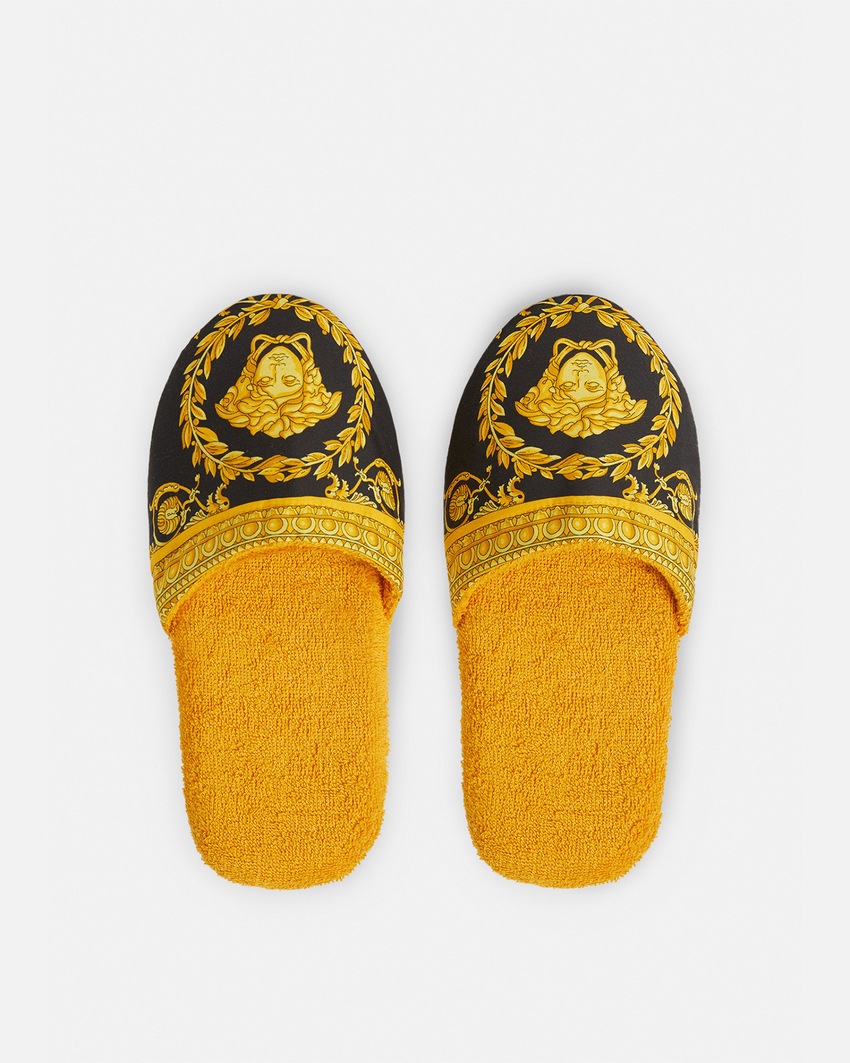 Versace Home I ♡ Baroque Slippers Yellow 1
