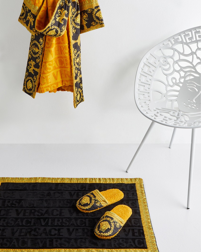 Versace Home I ♡ Baroque Slippers Yellow 2