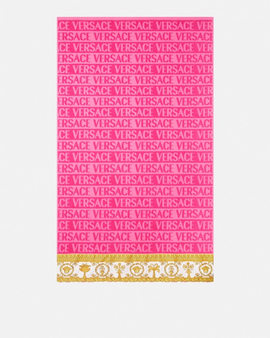 Versace Home I ♡ Baroque Bath Towel Pink 2